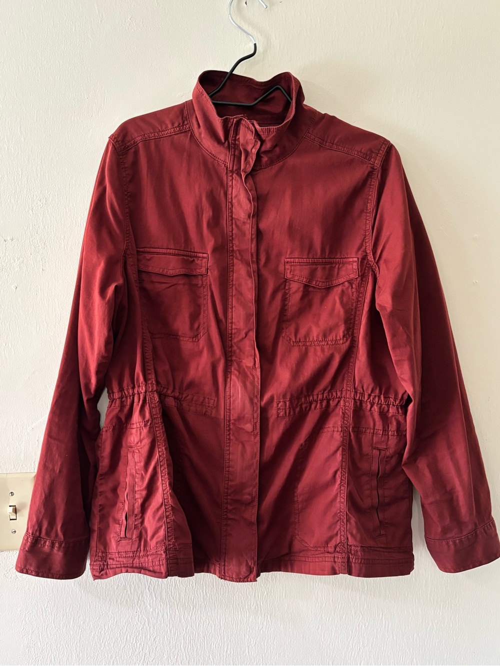Women's rust Utility Jacket - Casual Lightweight Coat